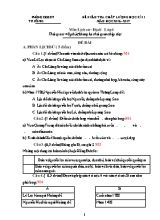 Đề kiểm tra chất lượng học kì II môn Lịch sử & Địa lí Lớp 4 - Năm học 2016-2017 (Có đáp án)